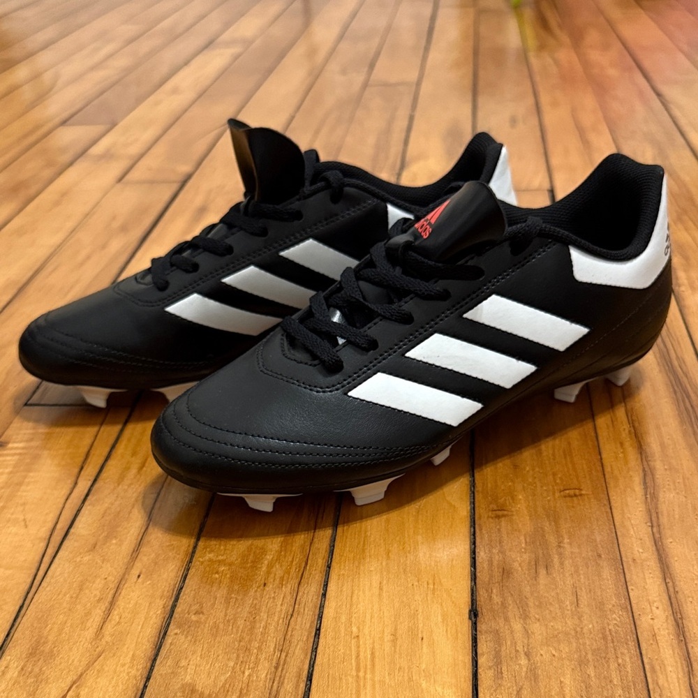Adidas Men's Black and White Galetti Soccer Cleats - NEW!